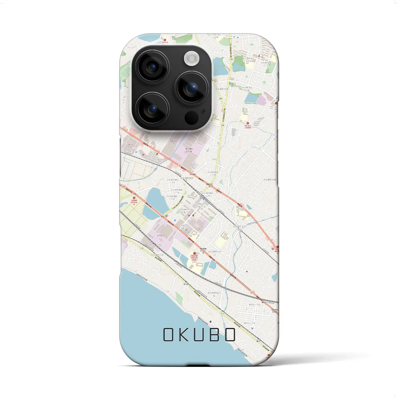 【大久保(兵庫県)】地図柄iPhoneケース(バックカバータイプ)