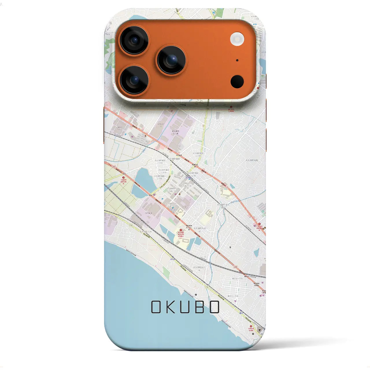 【大久保(兵庫県)】地図柄iPhoneケース(バックカバータイプ)