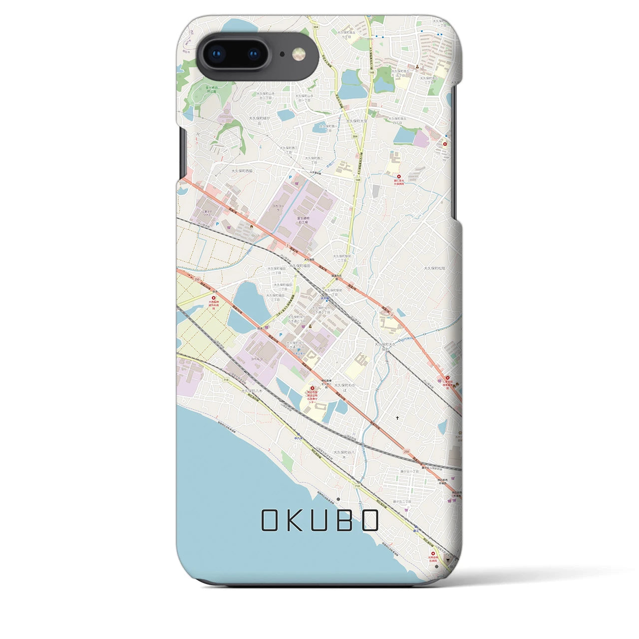 【大久保(兵庫県)】地図柄iPhoneケース(バックカバータイプ)