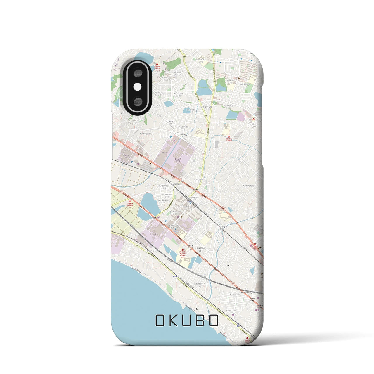 【大久保(兵庫県)】地図柄iPhoneケース(バックカバータイプ)