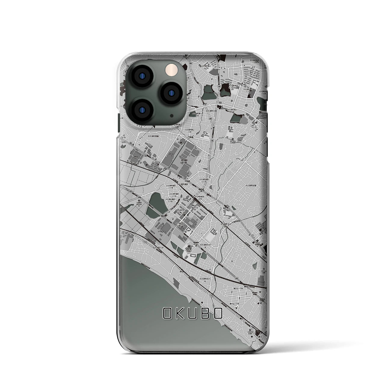 【大久保(兵庫県)】地図柄iPhoneケース(クリアタイプ)