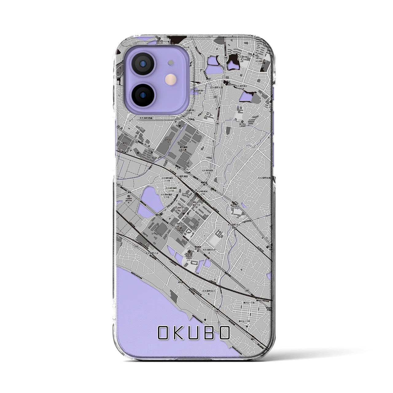 【大久保(兵庫県)】地図柄iPhoneケース(クリアタイプ)