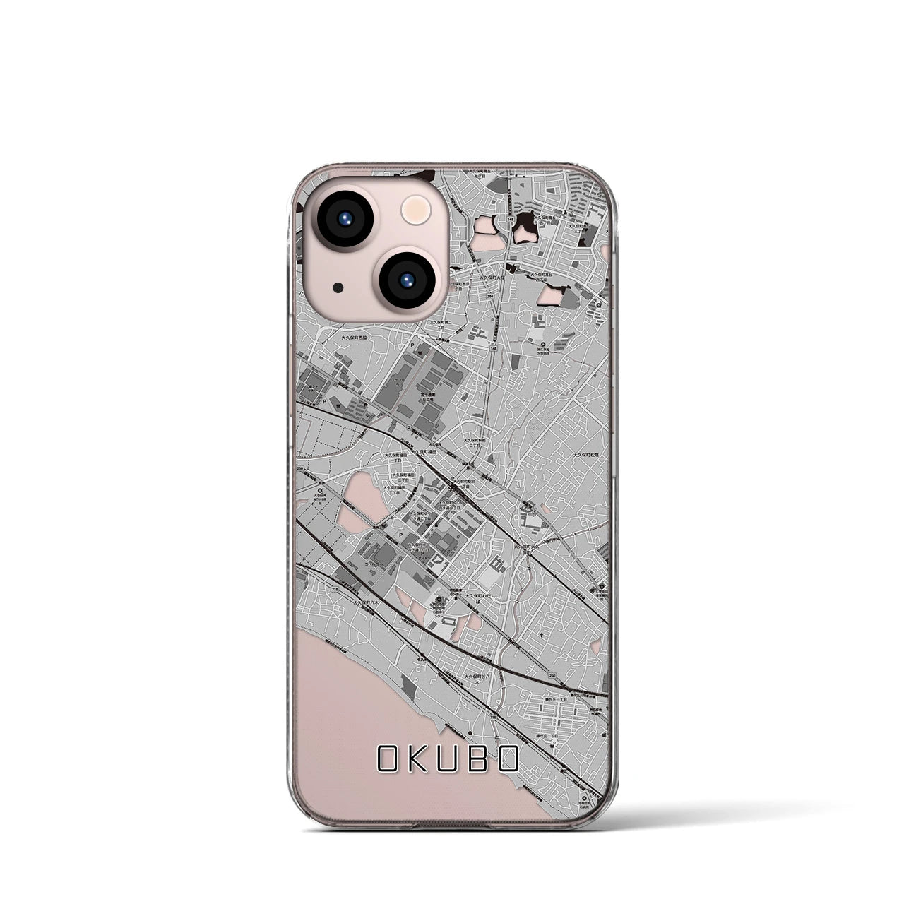 【大久保(兵庫県)】地図柄iPhoneケース(クリアタイプ)