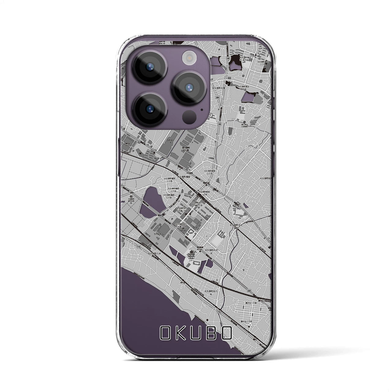 【大久保(兵庫県)】地図柄iPhoneケース(クリアタイプ)
