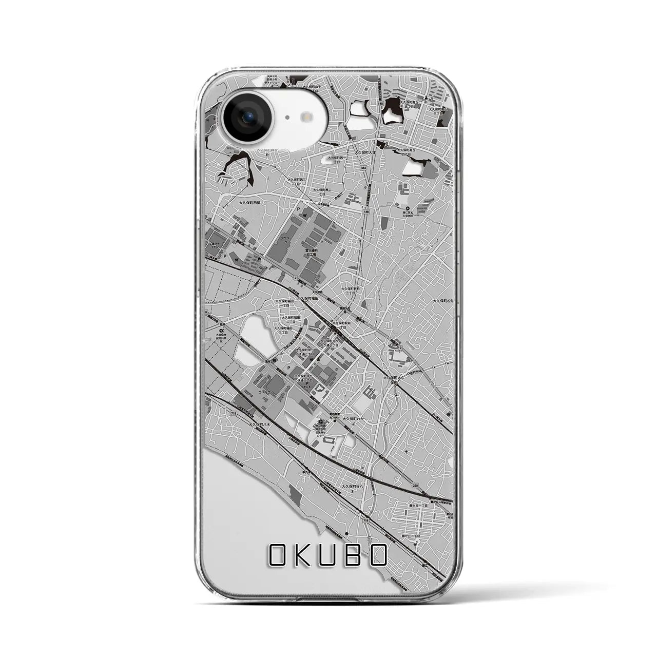 【大久保(兵庫県)】地図柄iPhoneケース(クリアタイプ)