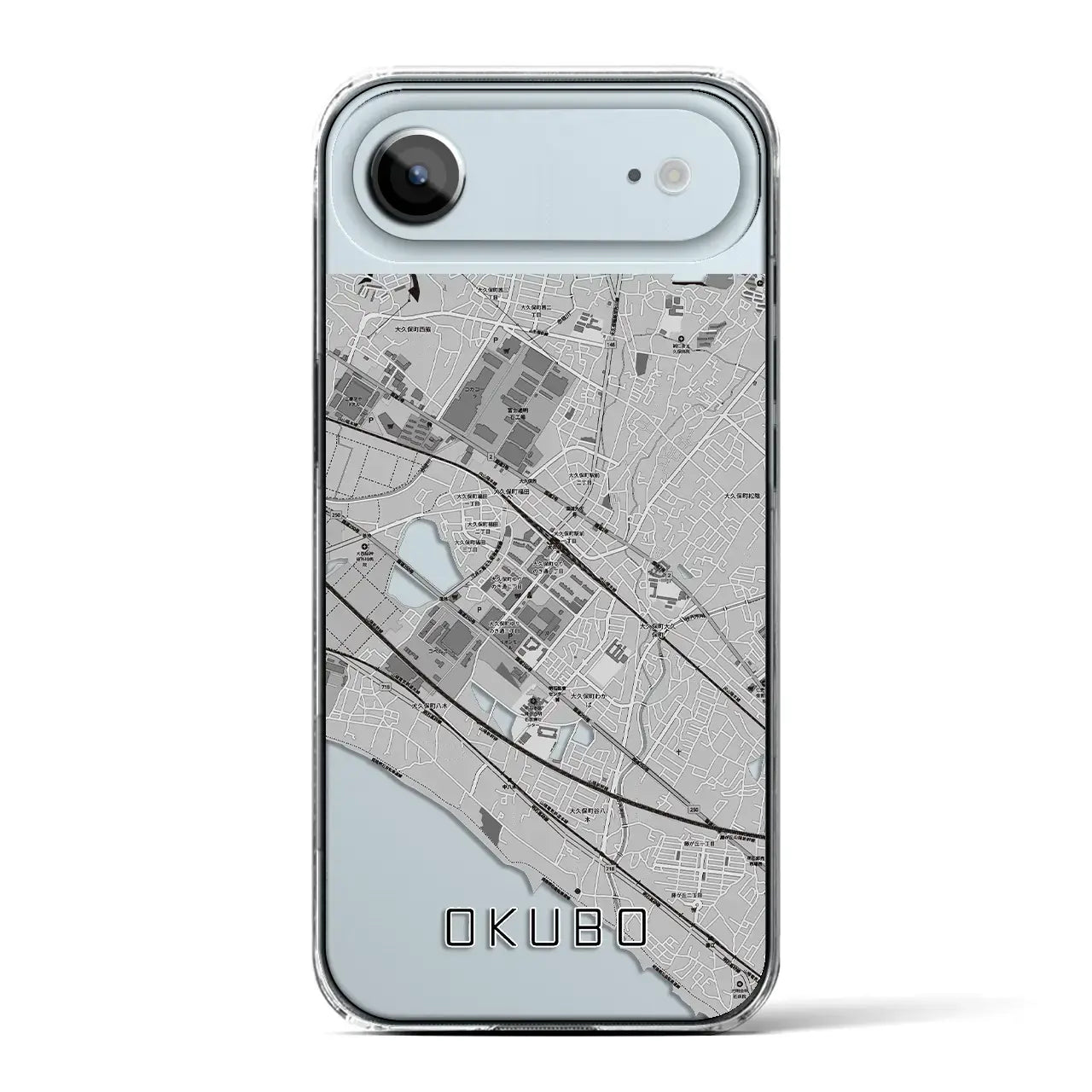 【大久保(兵庫県)】地図柄iPhoneケース(クリアタイプ)