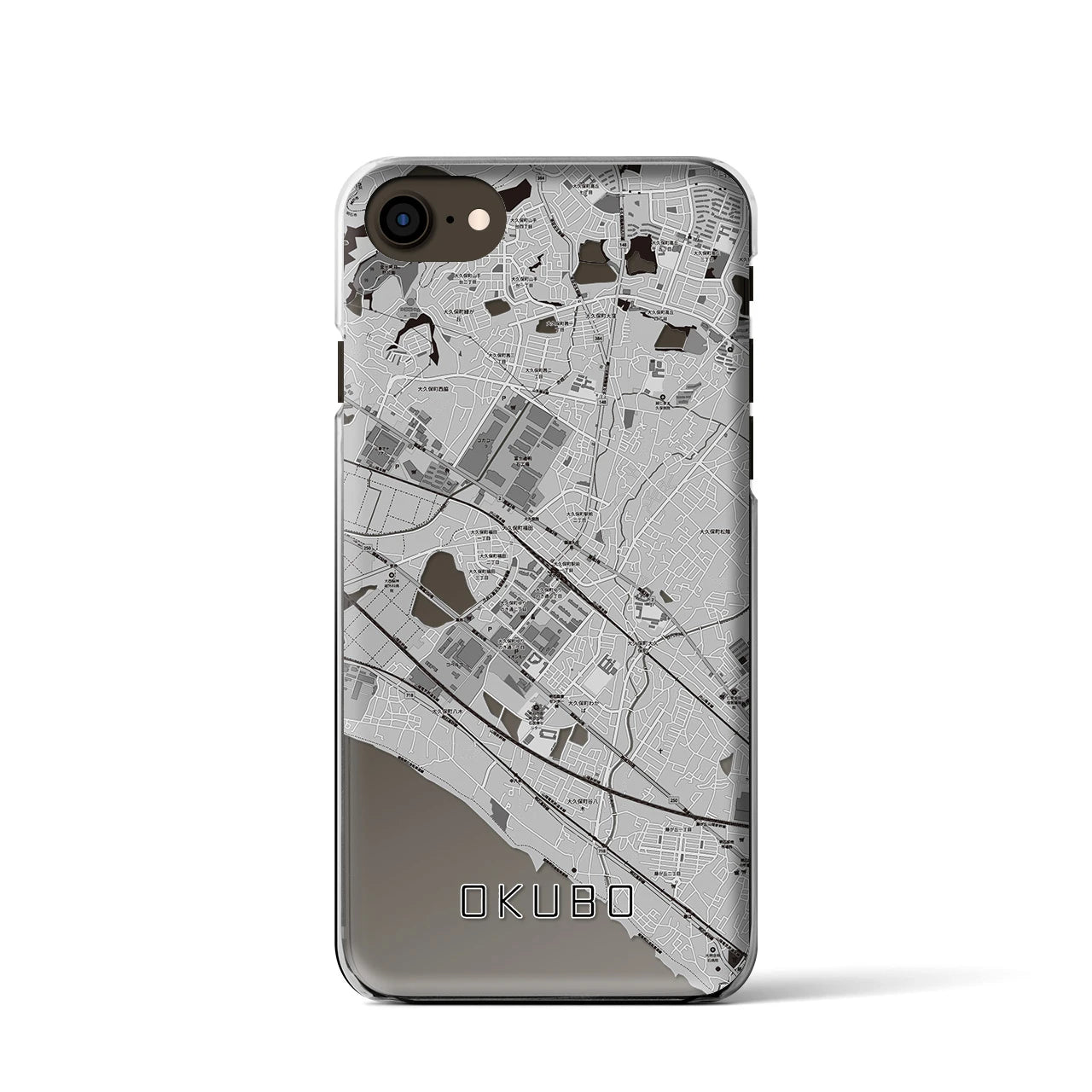 【大久保(兵庫県)】地図柄iPhoneケース(クリアタイプ)