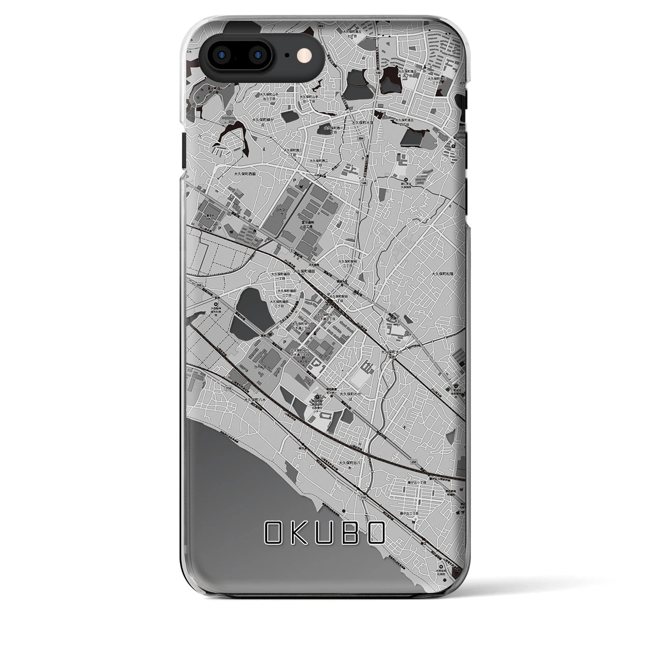 【大久保(兵庫県)】地図柄iPhoneケース(クリアタイプ)