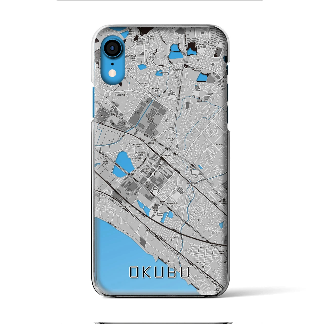 【大久保(兵庫県)】地図柄iPhoneケース(クリアタイプ)