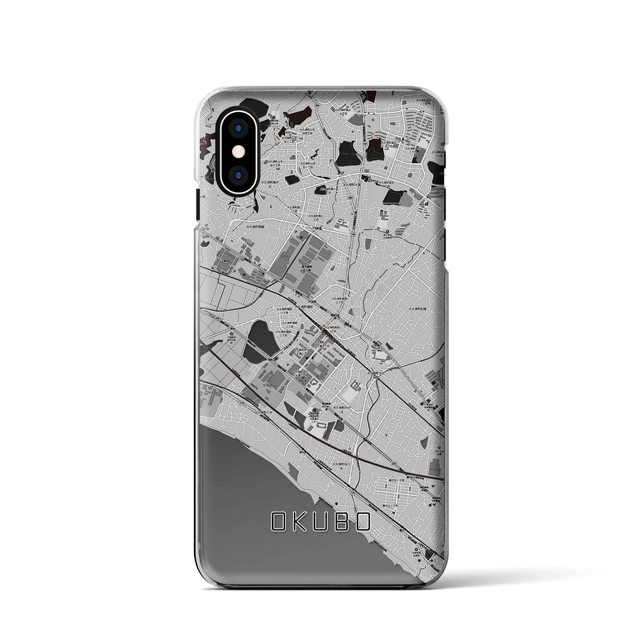 【大久保(兵庫県)】地図柄iPhoneケース(クリアタイプ)