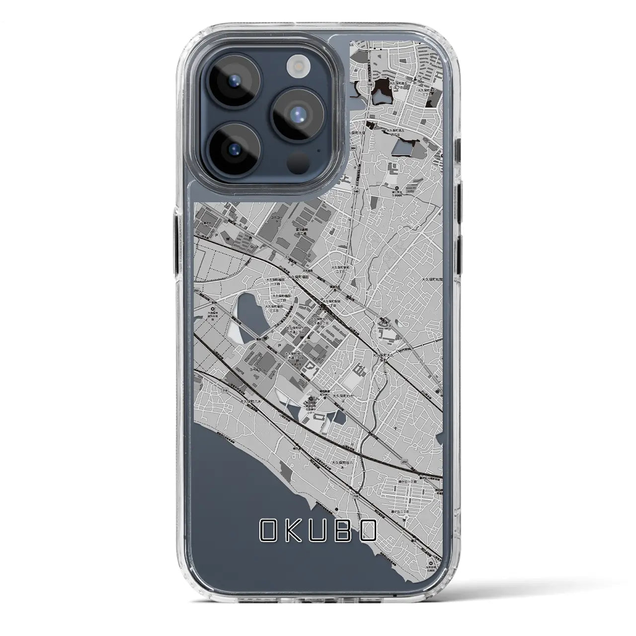 【大久保(兵庫県)】地図柄iPhoneケース(MagSafeタイプ)