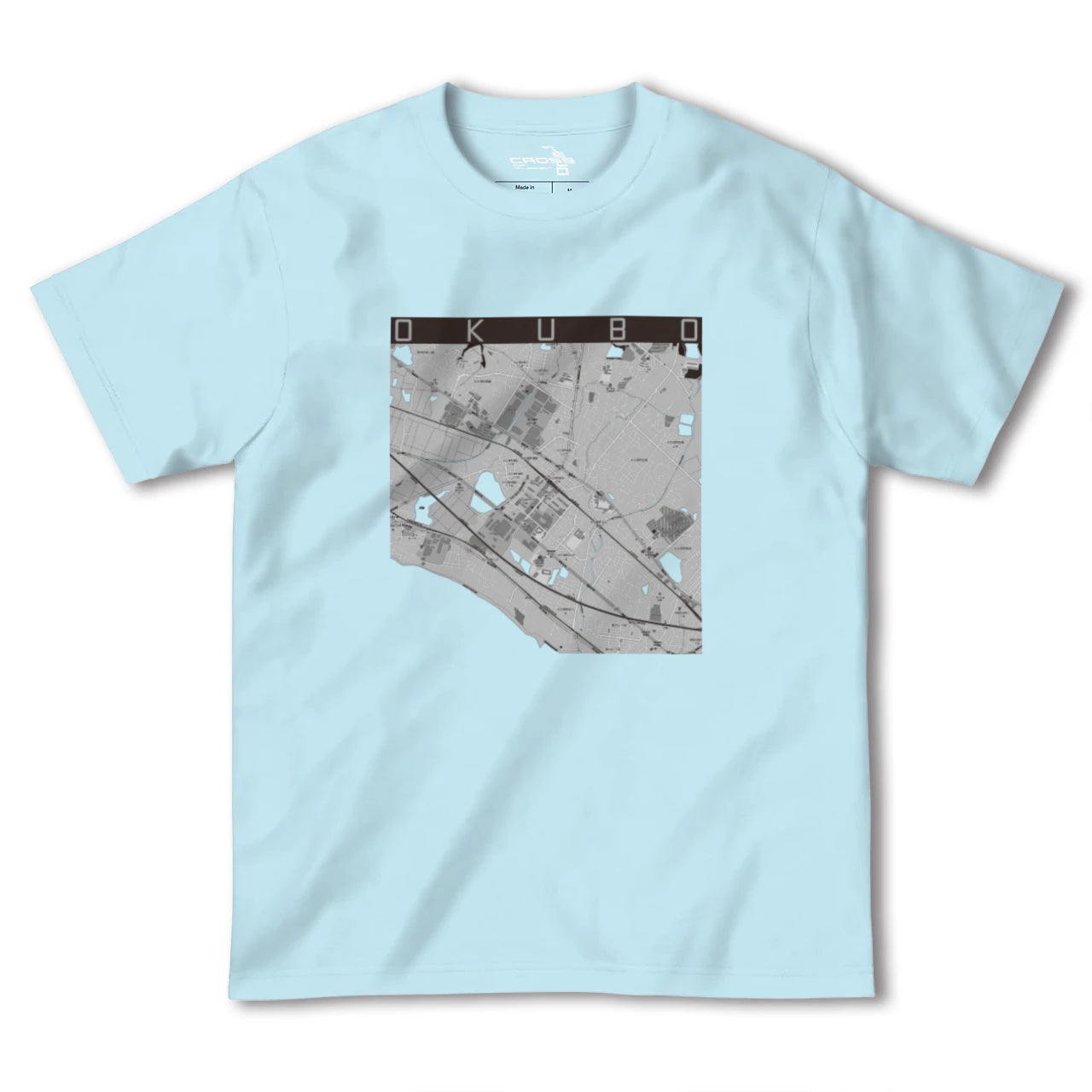 【大久保(兵庫県)(兵庫県)】地図柄ヘビーウェイトTシャツ