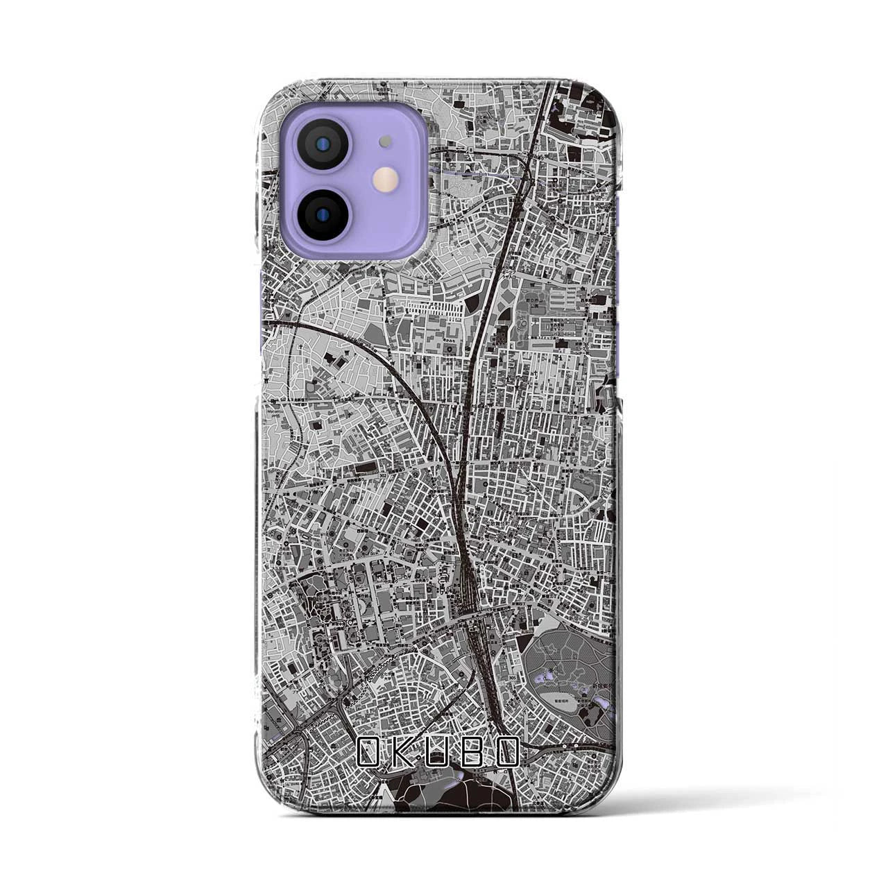 【大久保(東京都)】地図柄iPhoneケース(クリアタイプ)