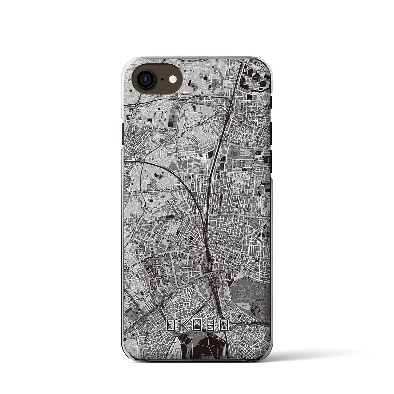 【大久保(東京都)】地図柄iPhoneケース(クリアタイプ)