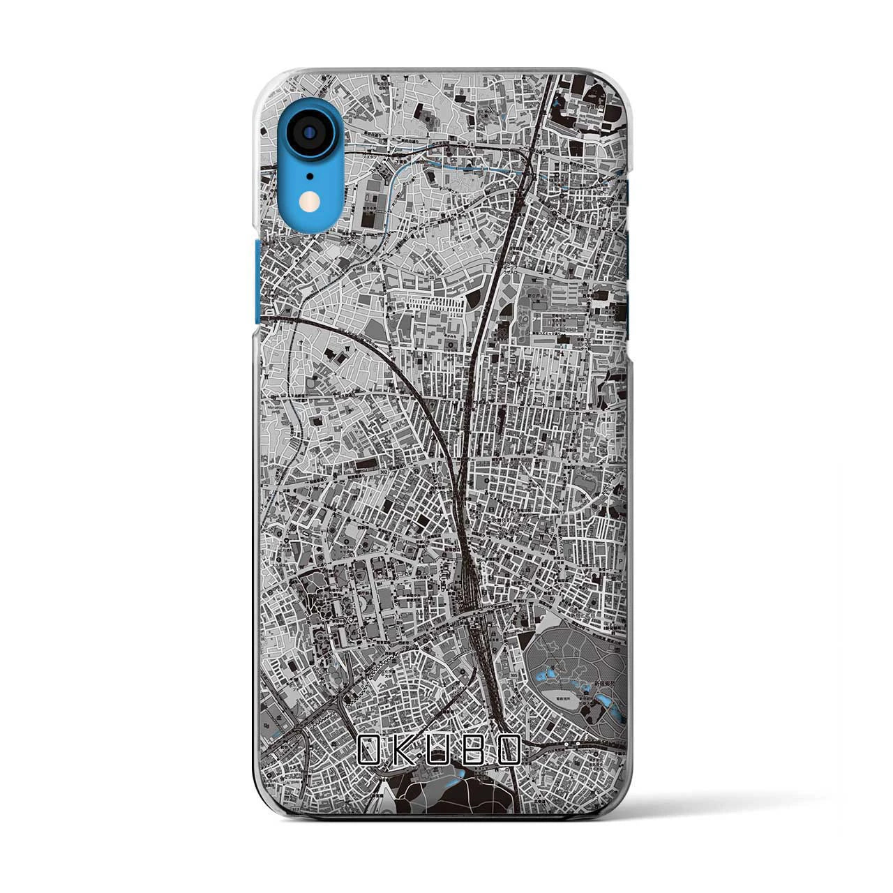 【大久保(東京都)】地図柄iPhoneケース(クリアタイプ)