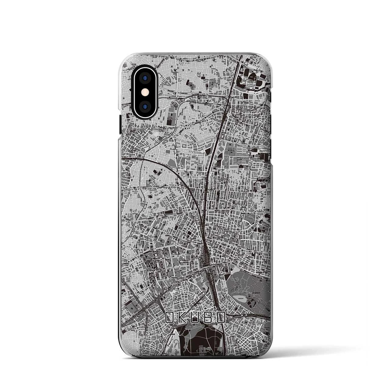 【大久保(東京都)】地図柄iPhoneケース(クリアタイプ)