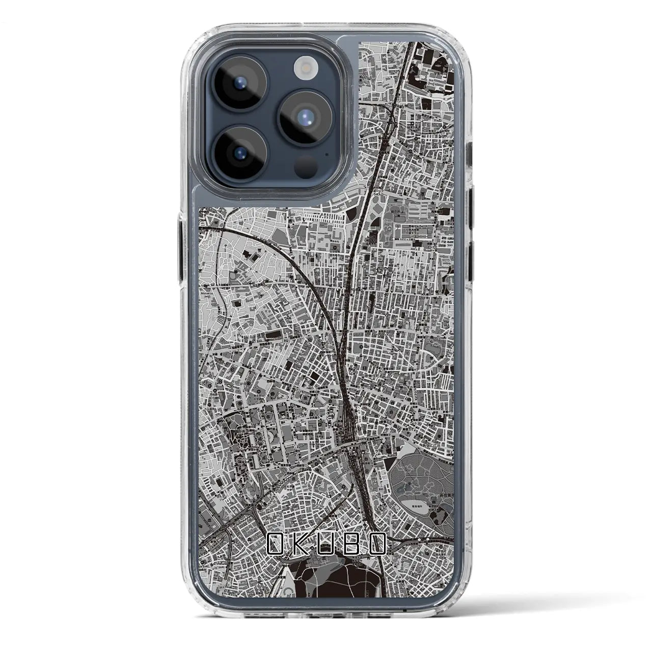 【大久保(東京都)】地図柄iPhoneケース(MagSafeタイプ)