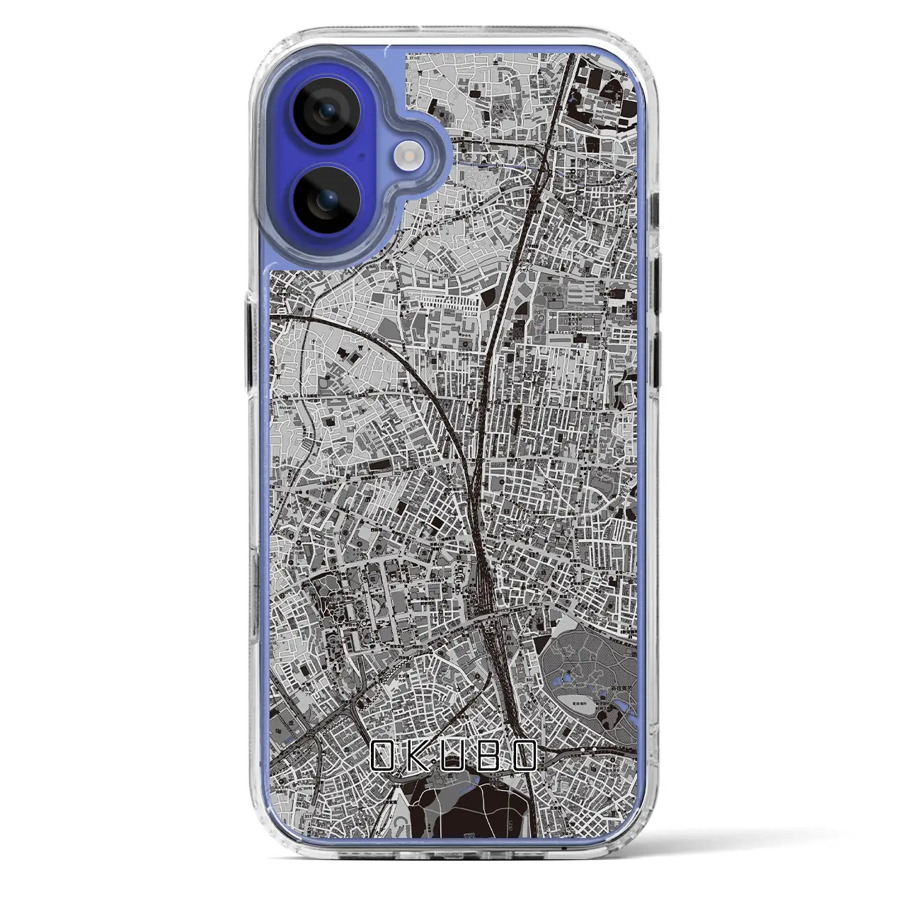 【大久保(東京都)】地図柄iPhoneケース(MagSafeタイプ)