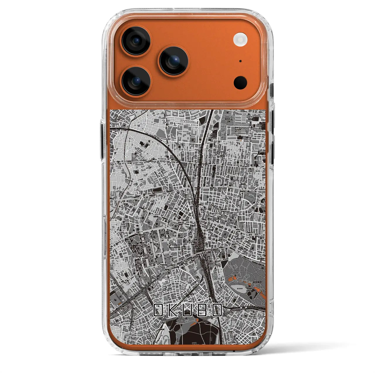 【大久保(東京都)】地図柄iPhoneケース(MagSafeタイプ)