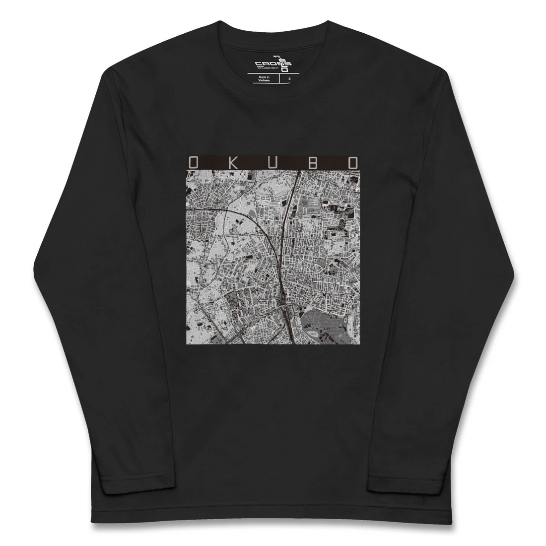 【大久保(東京都)】地図柄ロングスリーブTシャツ