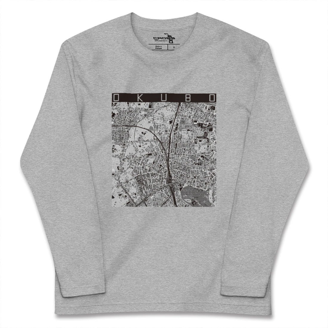 【大久保(東京都)】地図柄ロングスリーブTシャツ