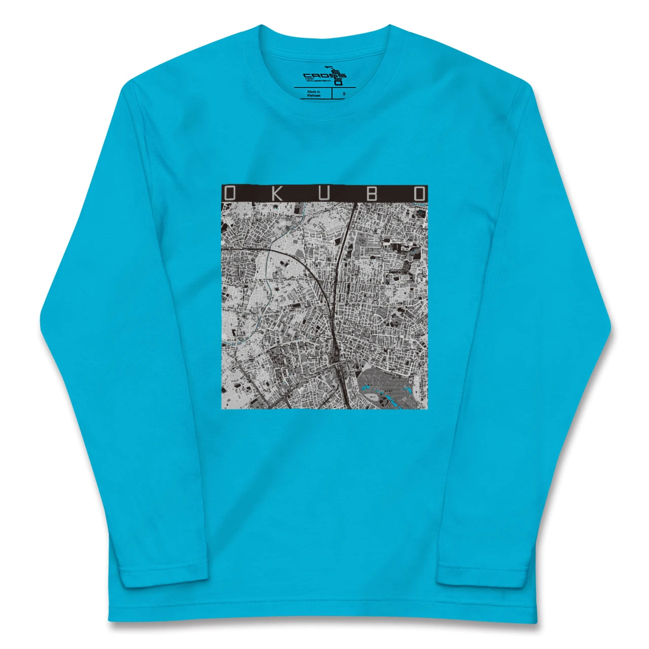 【大久保(東京都)】地図柄ロングスリーブTシャツ