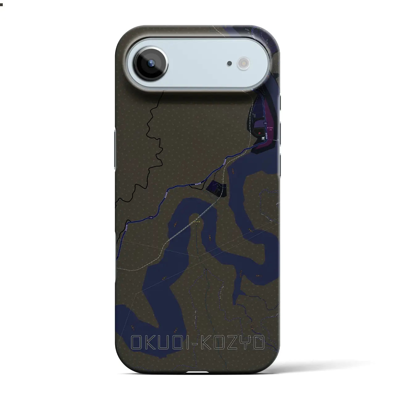 【奥大井湖上(静岡県)】地図柄iPhoneケース(バックカバータイプ)