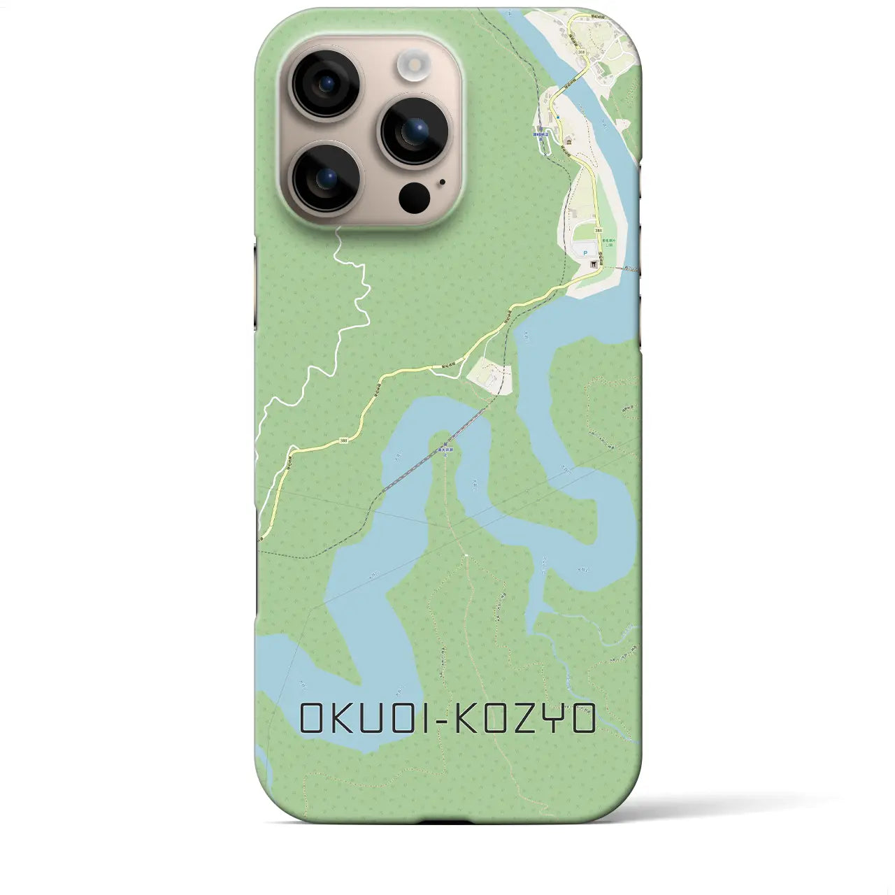 【奥大井湖上(静岡県)】地図柄iPhoneケース(バックカバータイプ)