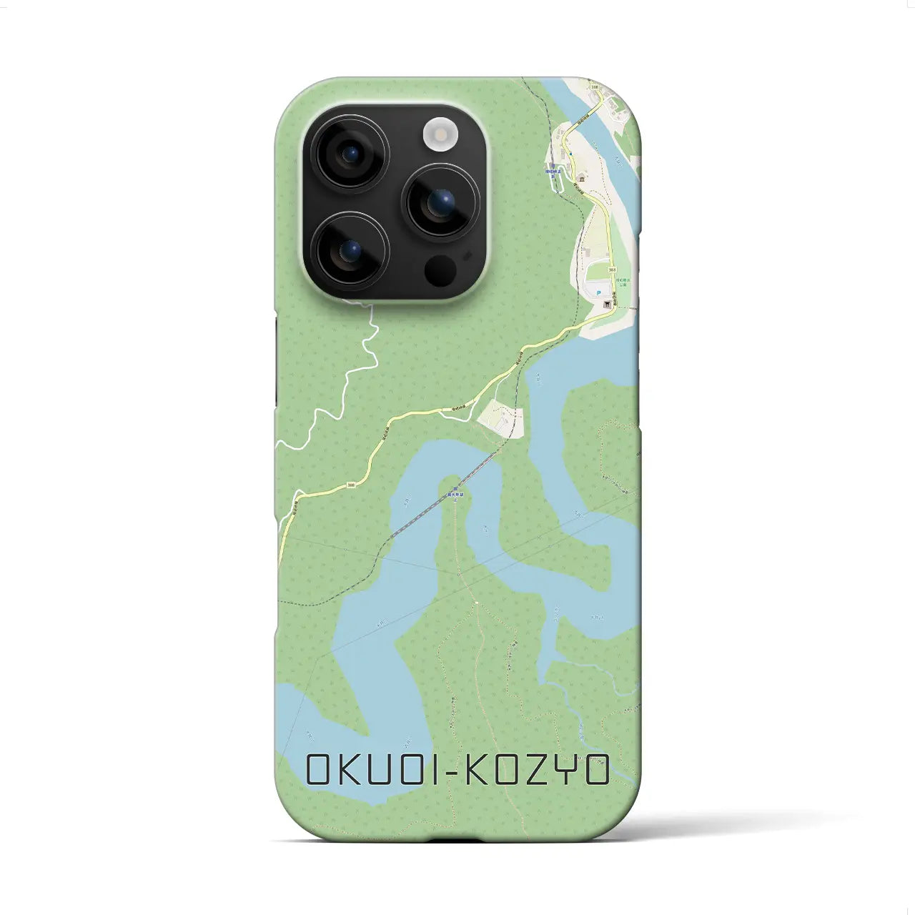 【奥大井湖上(静岡県)】地図柄iPhoneケース(バックカバータイプ)