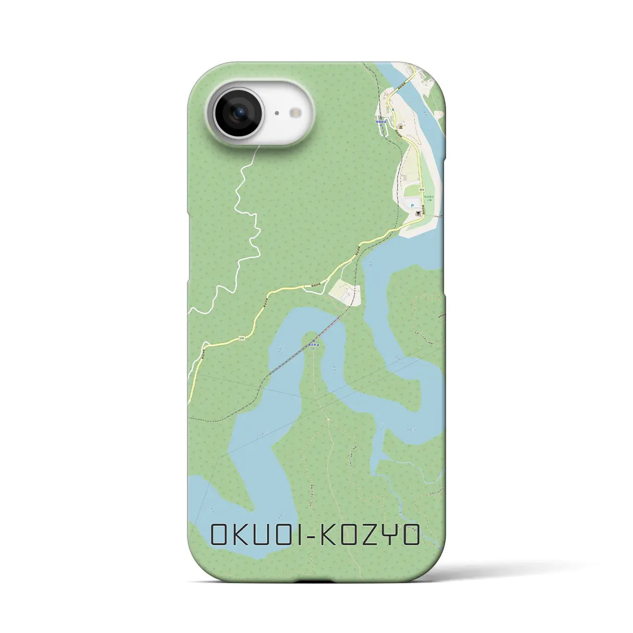 【奥大井湖上(静岡県)】地図柄iPhoneケース(バックカバータイプ)