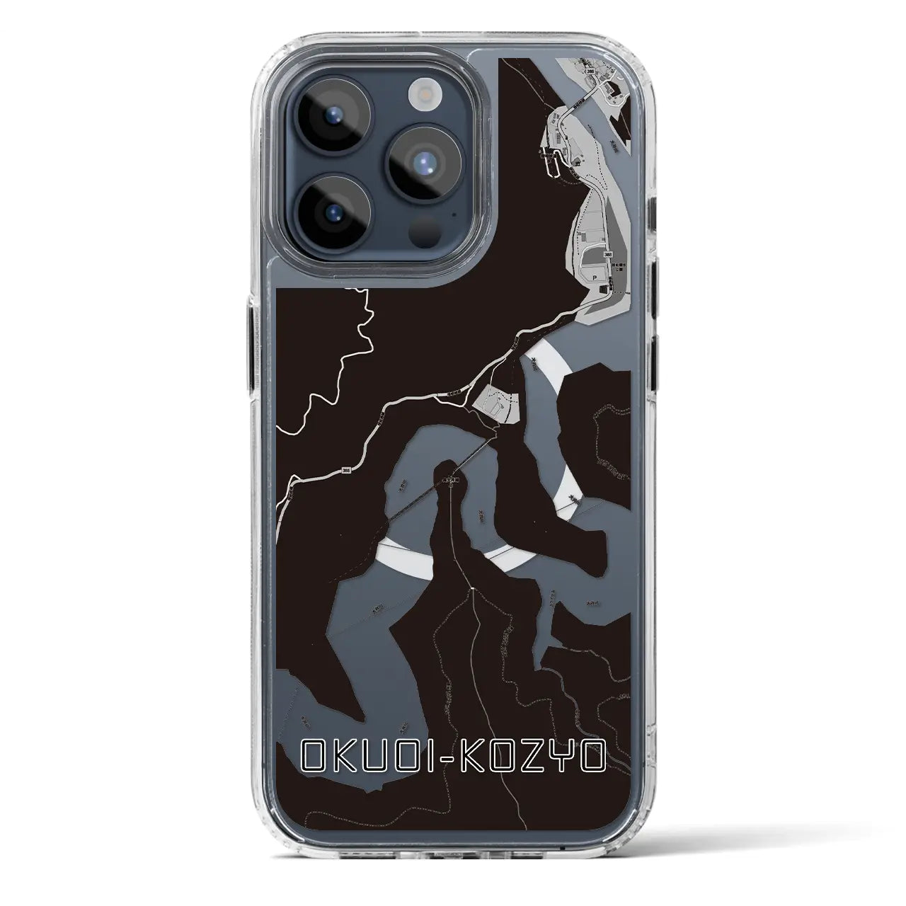 【奥大井湖上(静岡県)】地図柄iPhoneケース(MagSafeタイプ)