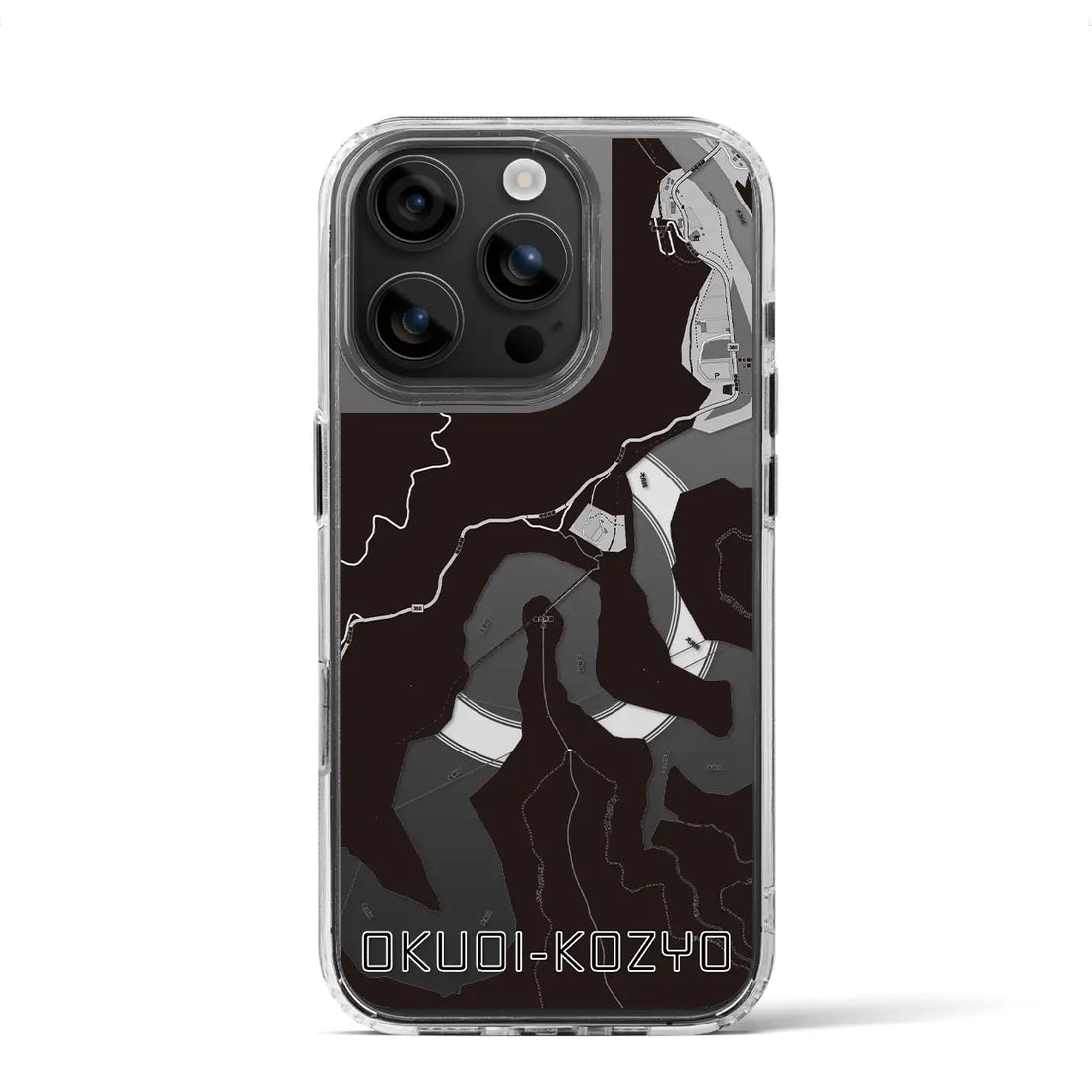 【奥大井湖上(静岡県)】地図柄iPhoneケース(MagSafeタイプ)