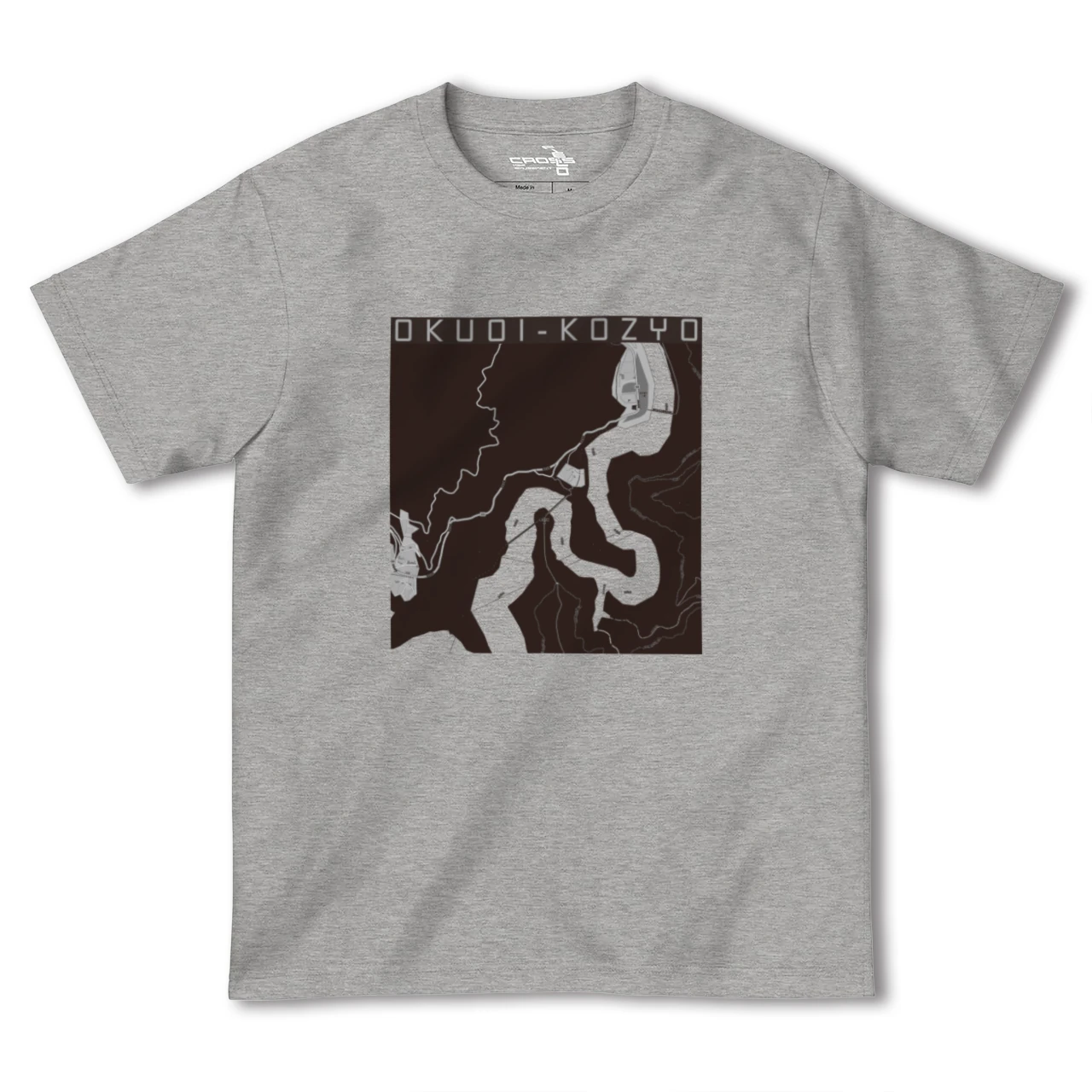 【奥大井湖上(静岡県)】地図柄ヘビーウェイトTシャツ