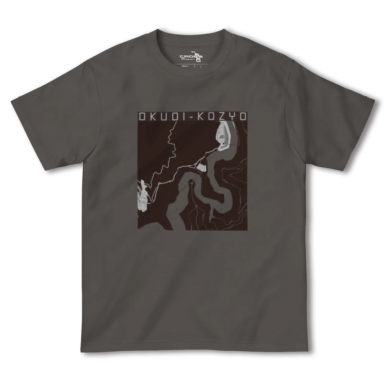 【奥大井湖上(静岡県)】地図柄ヘビーウェイトTシャツ