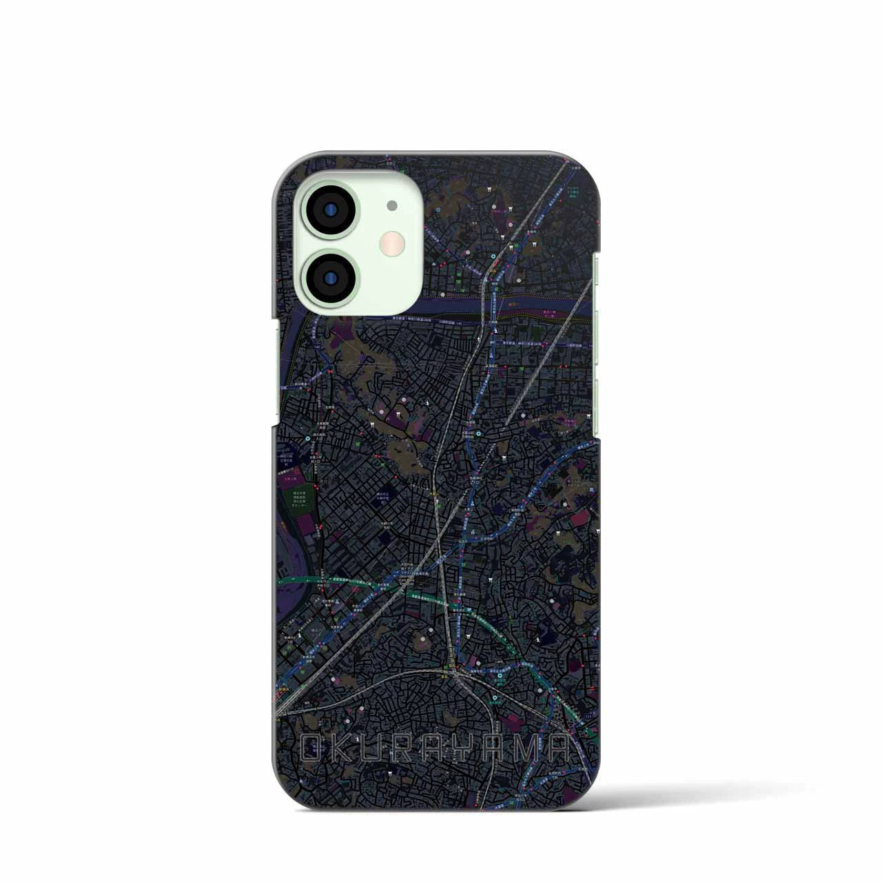 【大倉山(神奈川県)】地図柄iPhoneケース(バックカバータイプ)