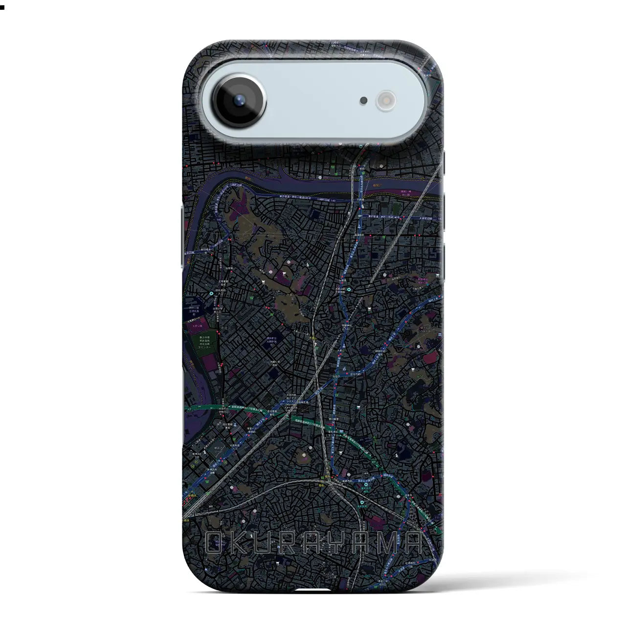 【大倉山(神奈川県)】地図柄iPhoneケース(バックカバータイプ)