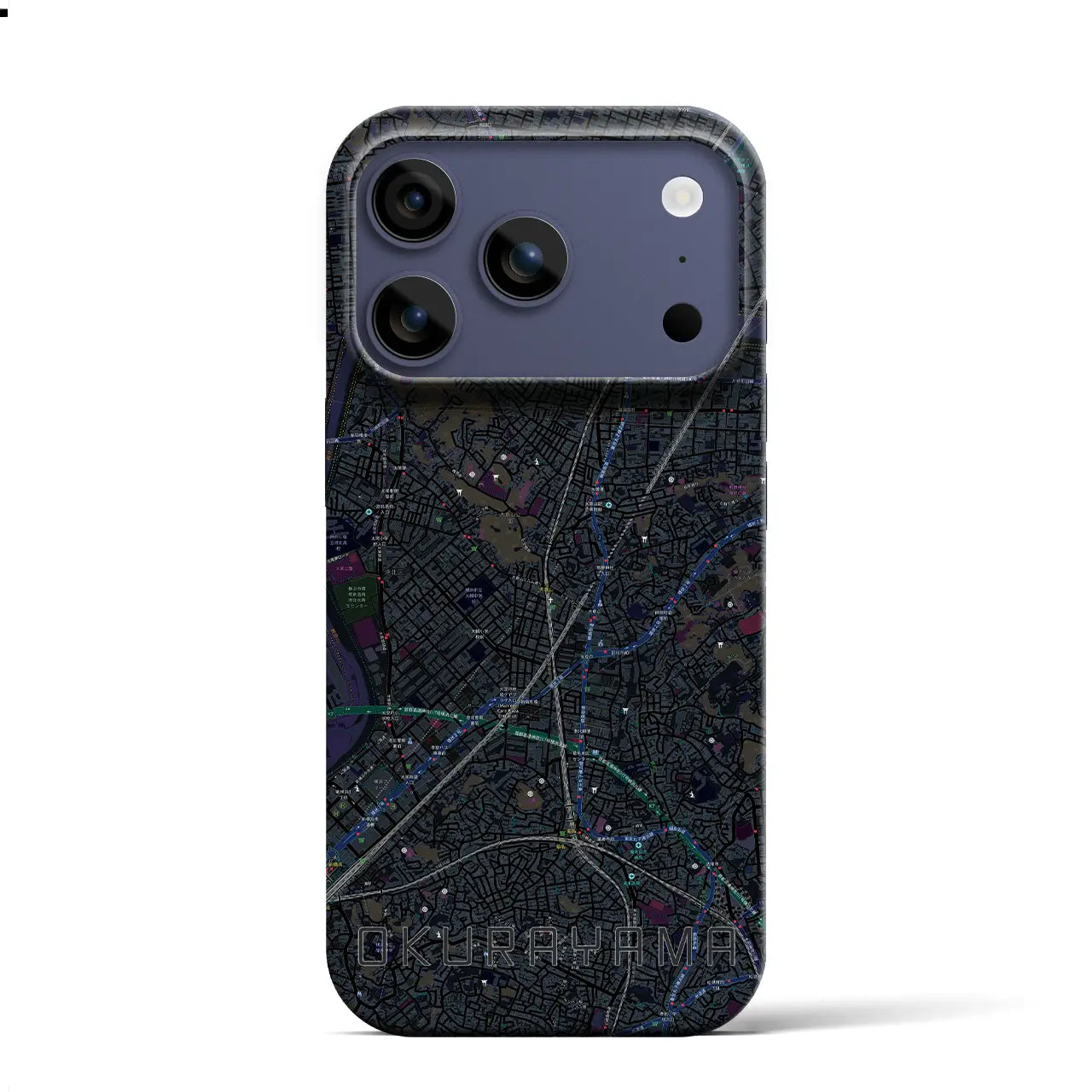 【大倉山(神奈川県)】地図柄iPhoneケース(バックカバータイプ)