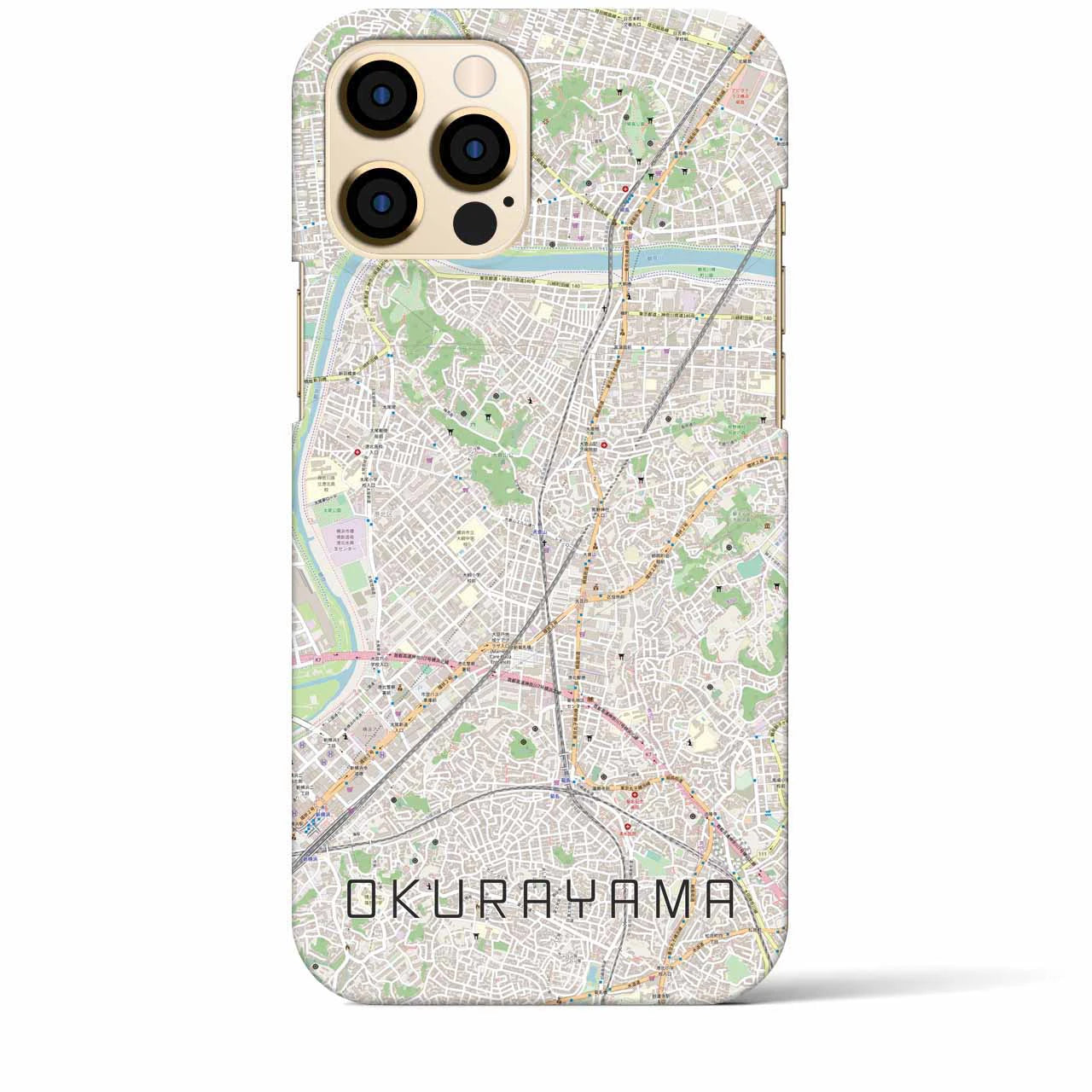 【大倉山(神奈川県)】地図柄iPhoneケース(バックカバータイプ)