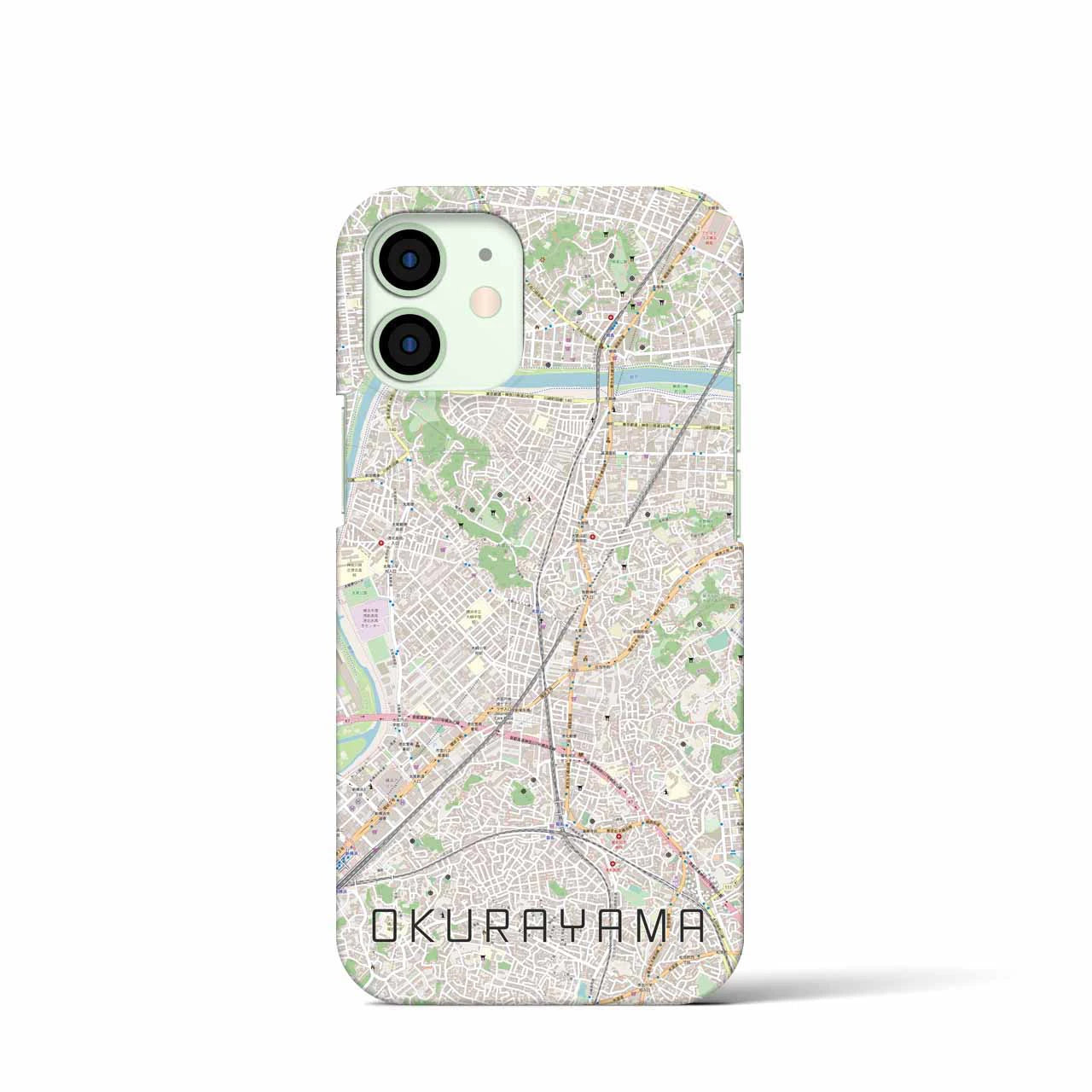 【大倉山(神奈川県)】地図柄iPhoneケース(バックカバータイプ)