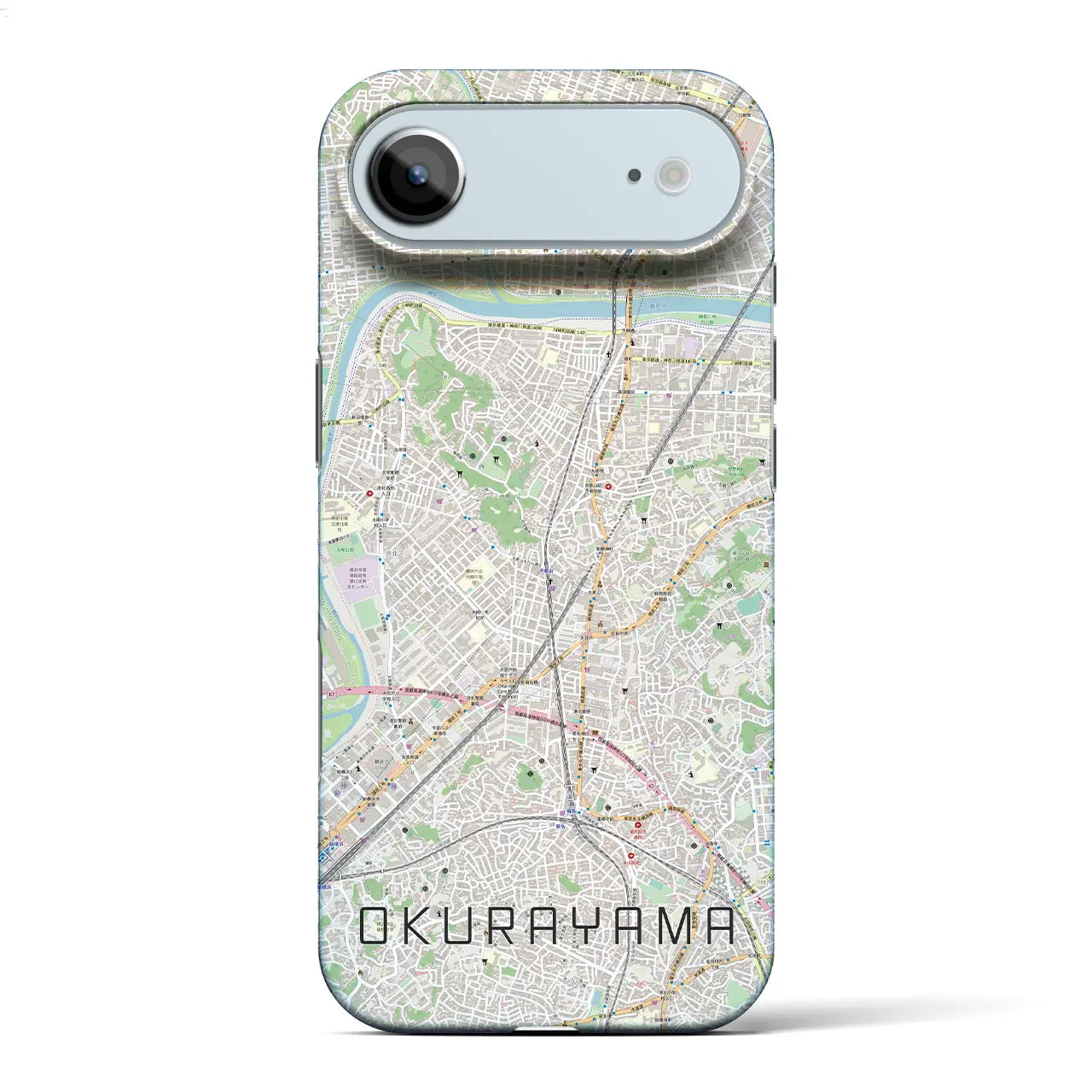 【大倉山(神奈川県)】地図柄iPhoneケース(バックカバータイプ)ナチュラル・iPhone 17 Pro Max 用