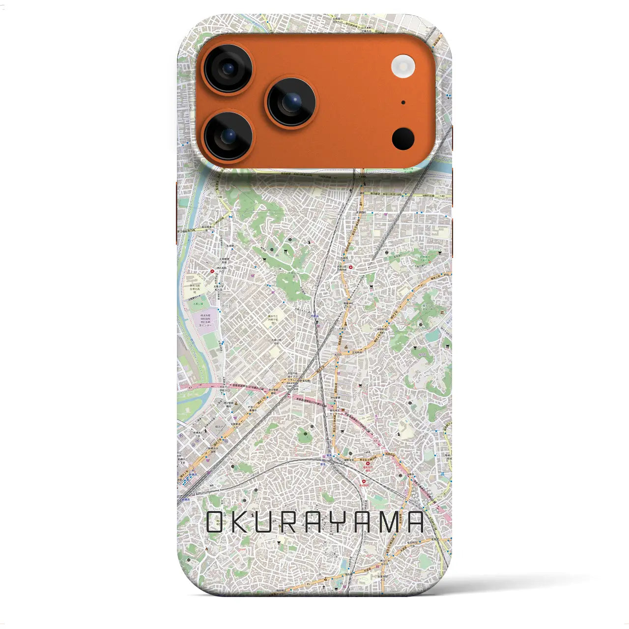 【大倉山(神奈川県)】地図柄iPhoneケース(バックカバータイプ)