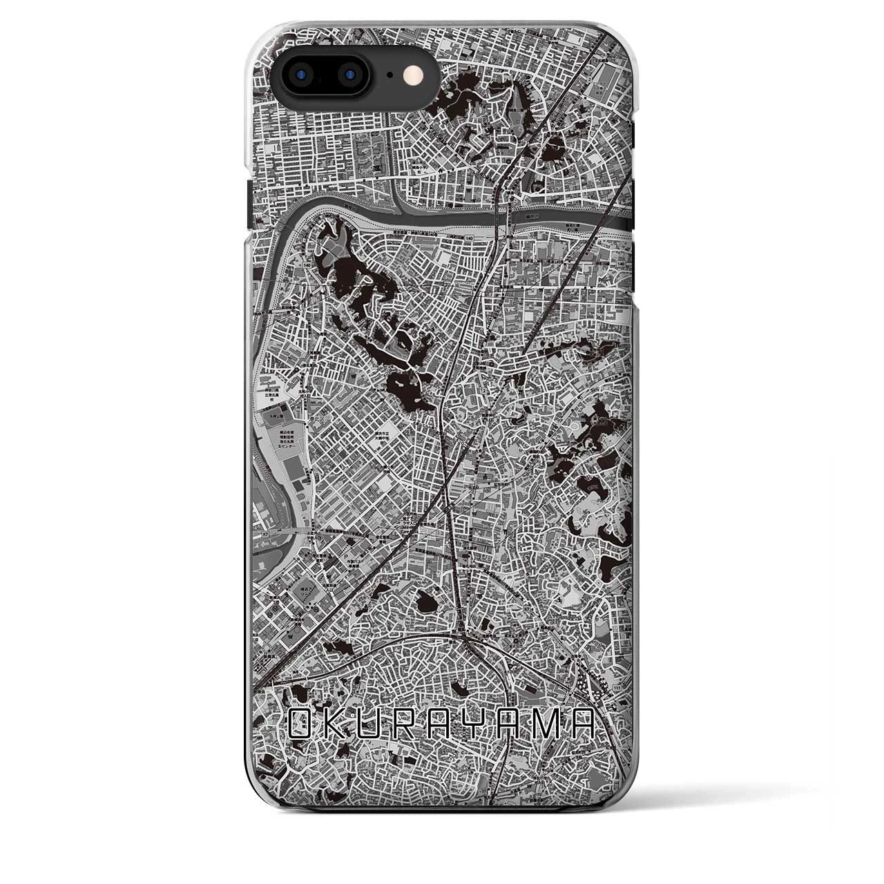 【大倉山(神奈川県)】地図柄iPhoneケース(クリアタイプ)