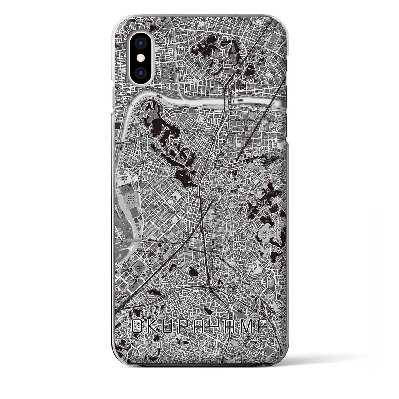 【大倉山(神奈川県)】地図柄iPhoneケース(クリアタイプ)