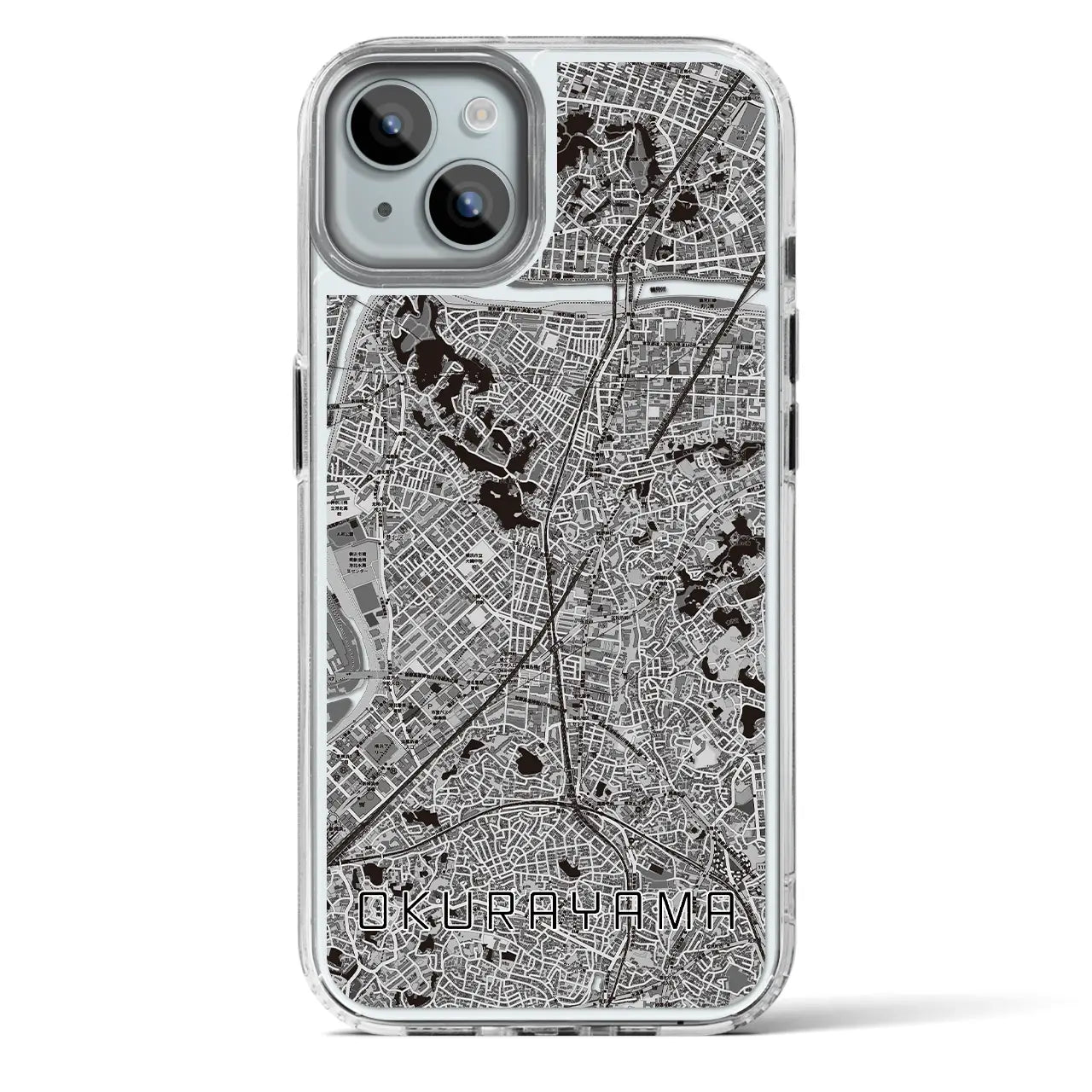 【大倉山(神奈川県)】地図柄iPhoneケース(MagSafeタイプ)