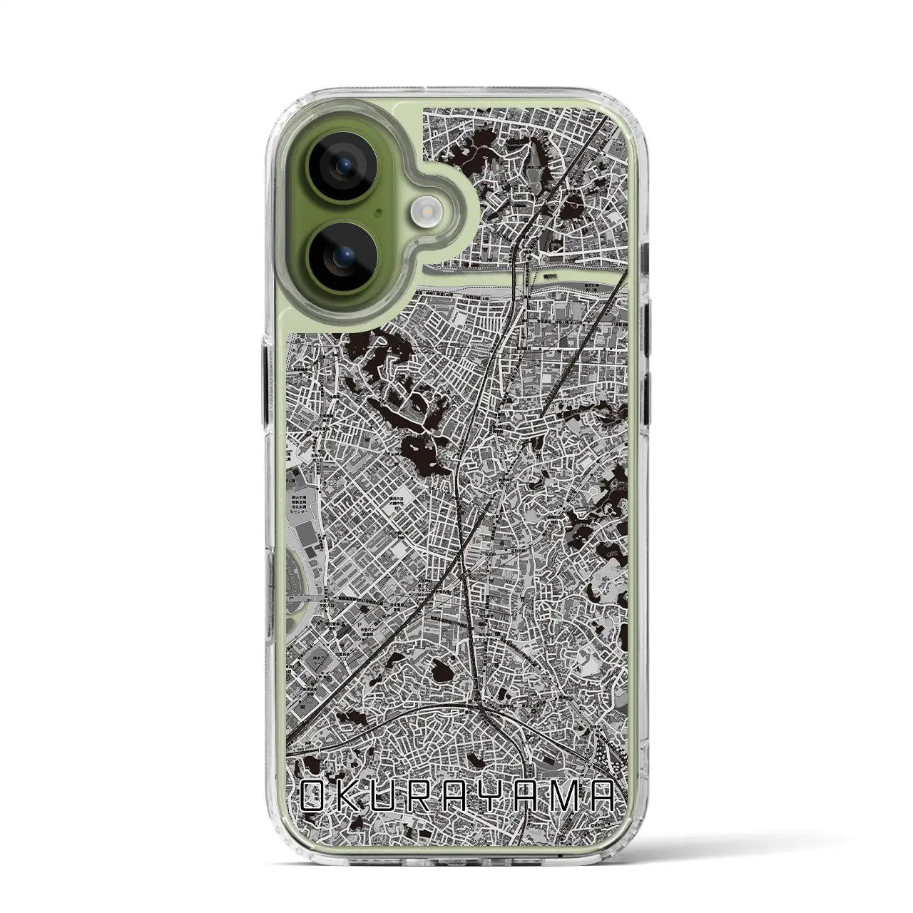 【大倉山(神奈川県)】地図柄iPhoneケース(MagSafeタイプ)