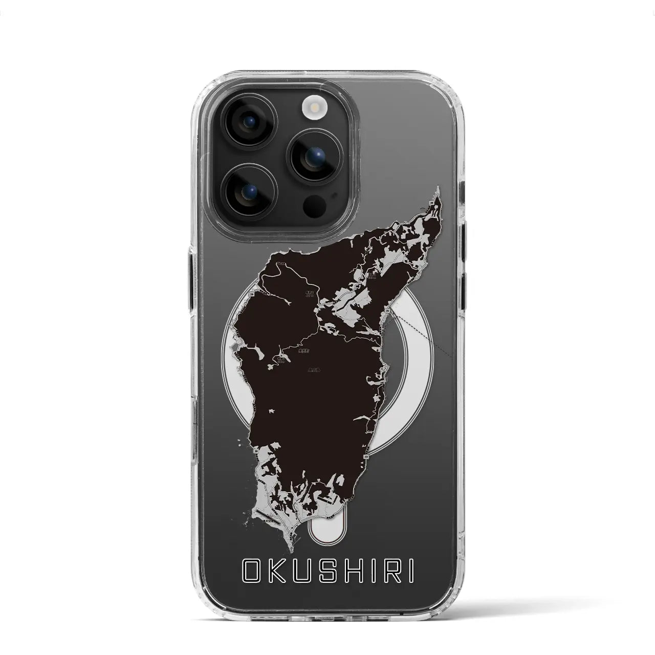 【奥尻(北海道)】地図柄iPhoneケース(MagSafeタイプ)