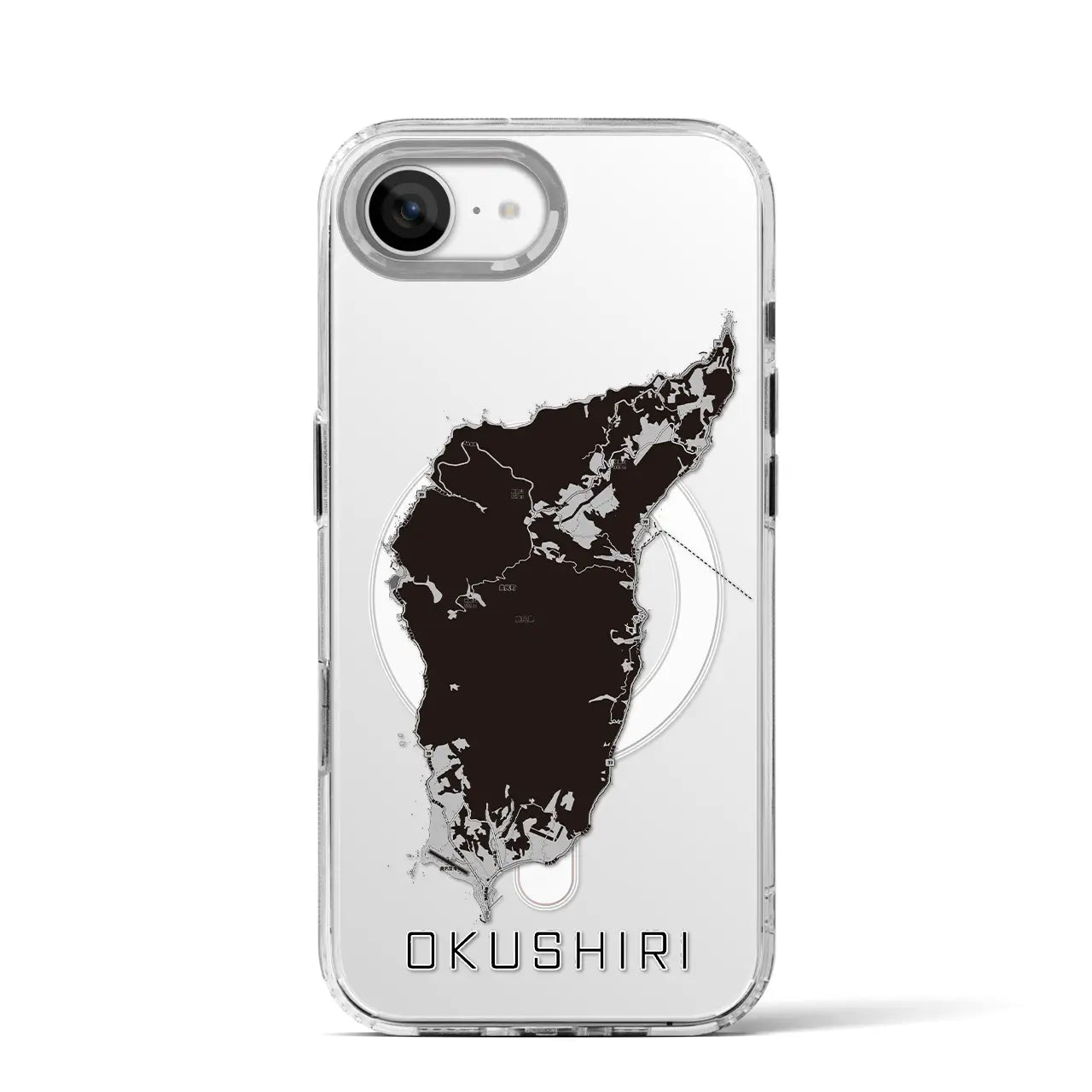 【奥尻(北海道)】地図柄iPhoneケース(MagSafeタイプ)