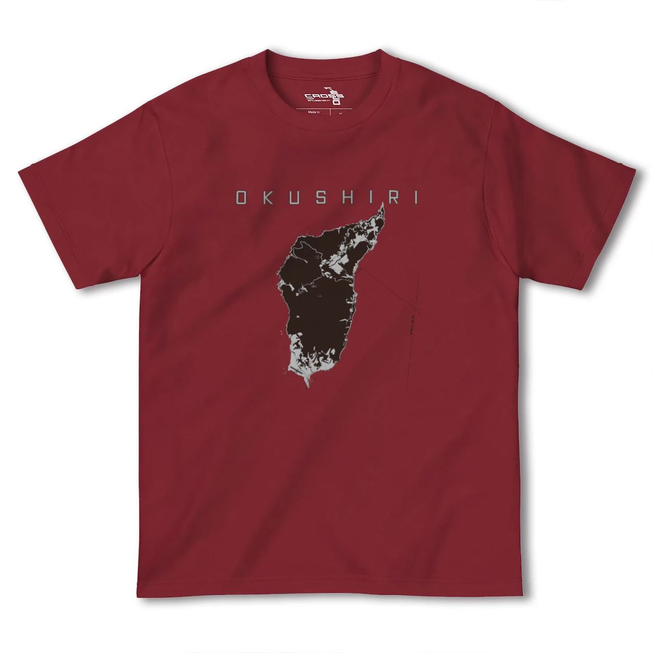 【奥尻(北海道)】地図柄ヘビーウェイトTシャツ