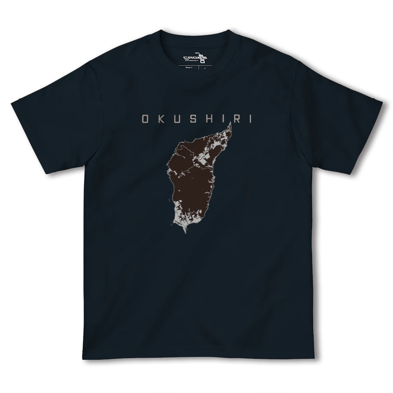 【奥尻(北海道)】地図柄ヘビーウェイトTシャツ