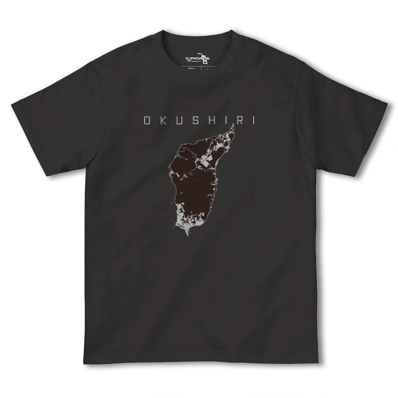 【奥尻(北海道)】地図柄ヘビーウェイトTシャツ